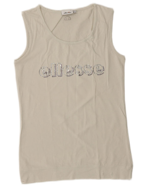 Женский жилет с рисунком Ellesse UK 10, маленький белый