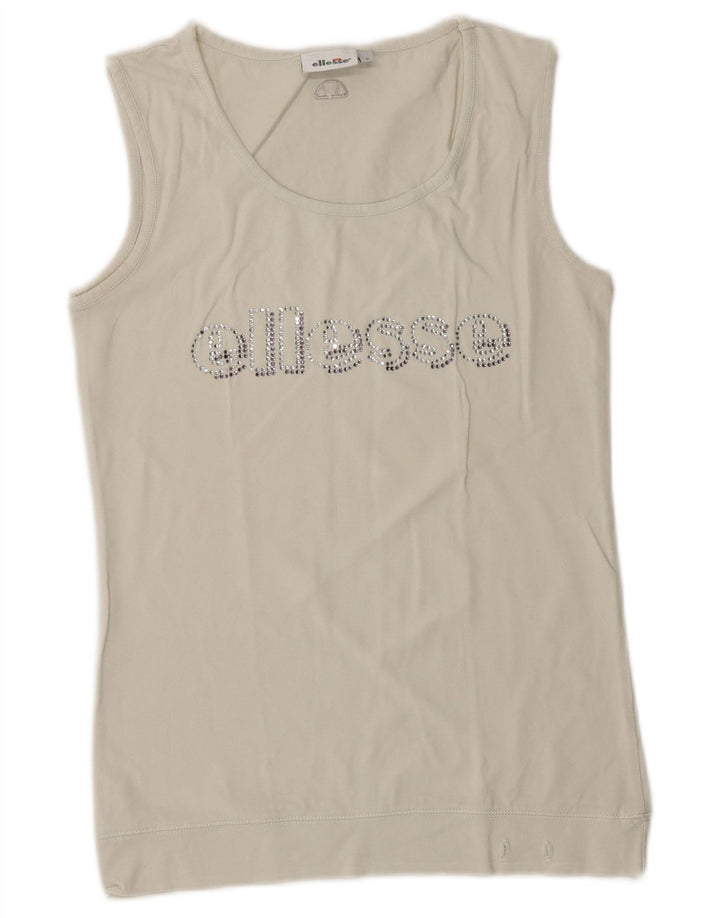 Женский жилет с рисунком Ellesse UK 10, маленький белый