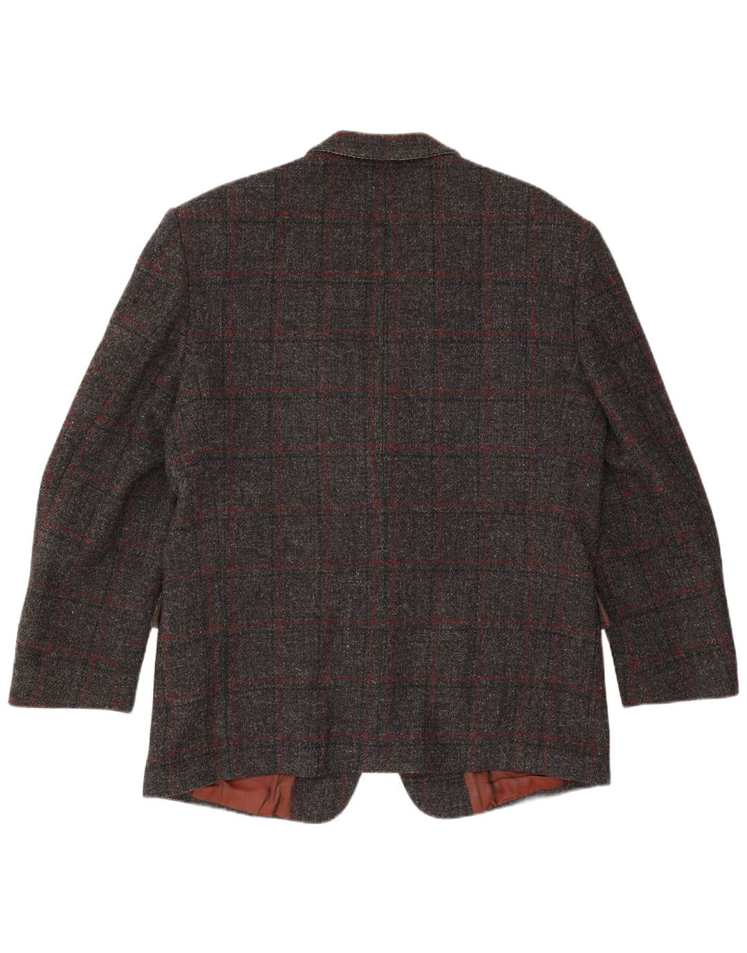 Мужской твидовый пиджак Scirocco Harris на 2 пуговицах UK 40, большая серая клетка