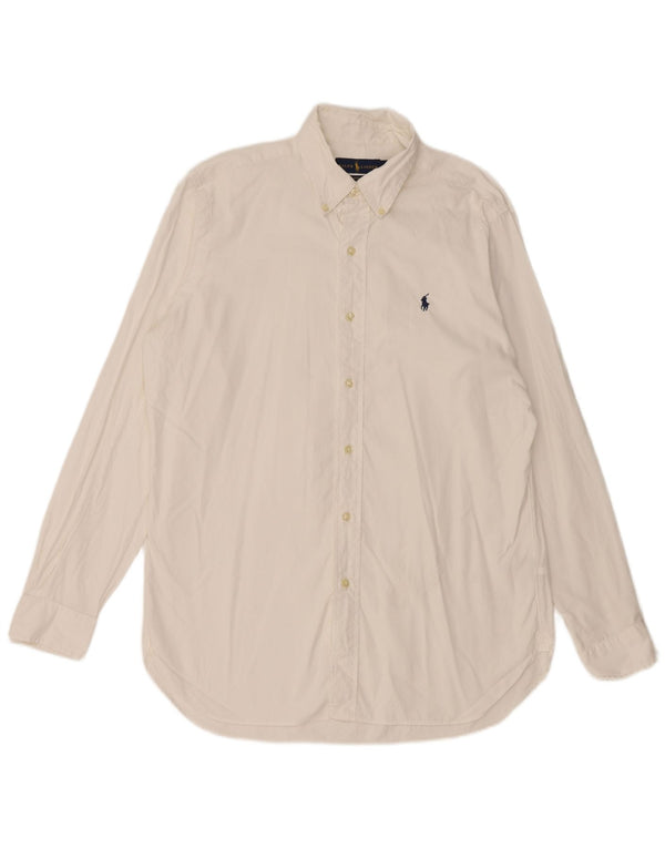 Мужская рубашка классического кроя RALPH LAUREN, размер 15, 1/2, средний размер, белый хлопок