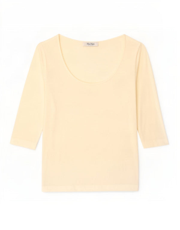 Женский топ Max Mara с рукавом 3/4, Великобритания 6 XS Off White