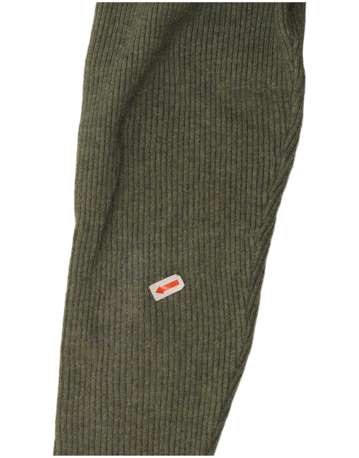 Женский джемпер с v-образным вырезом MARKS & SPENCER UK 16, большой зеленый полиэстер