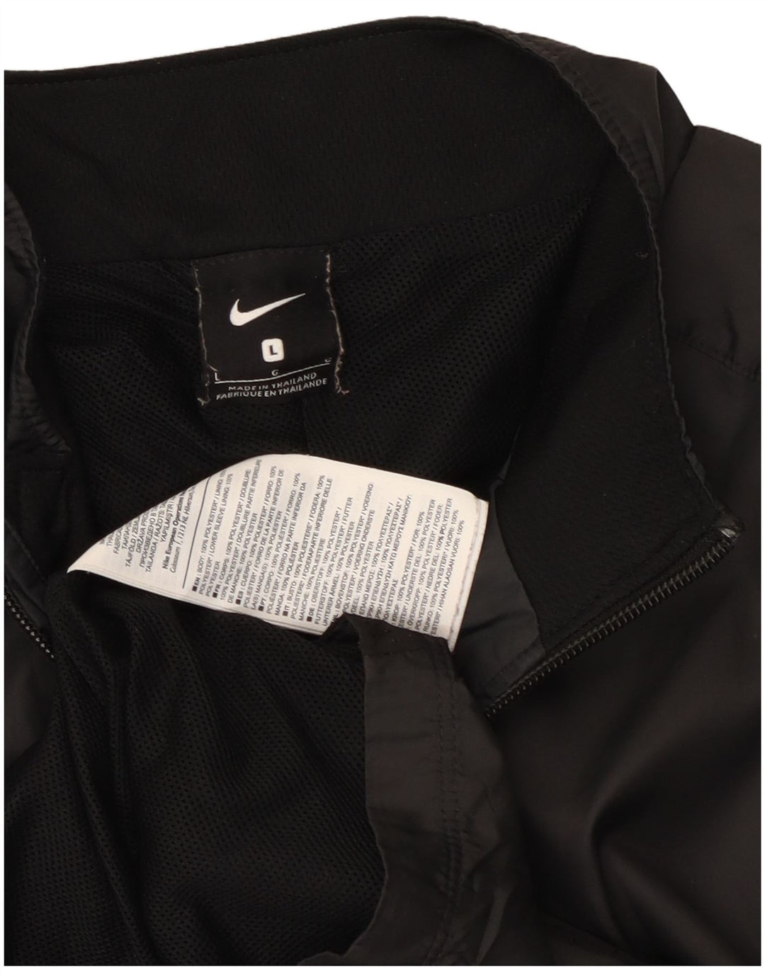Мужская спортивная куртка Nike, большая черная полиэстер