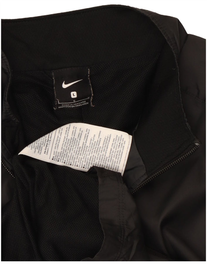 Мужская спортивная куртка Nike, большая черная полиэстер