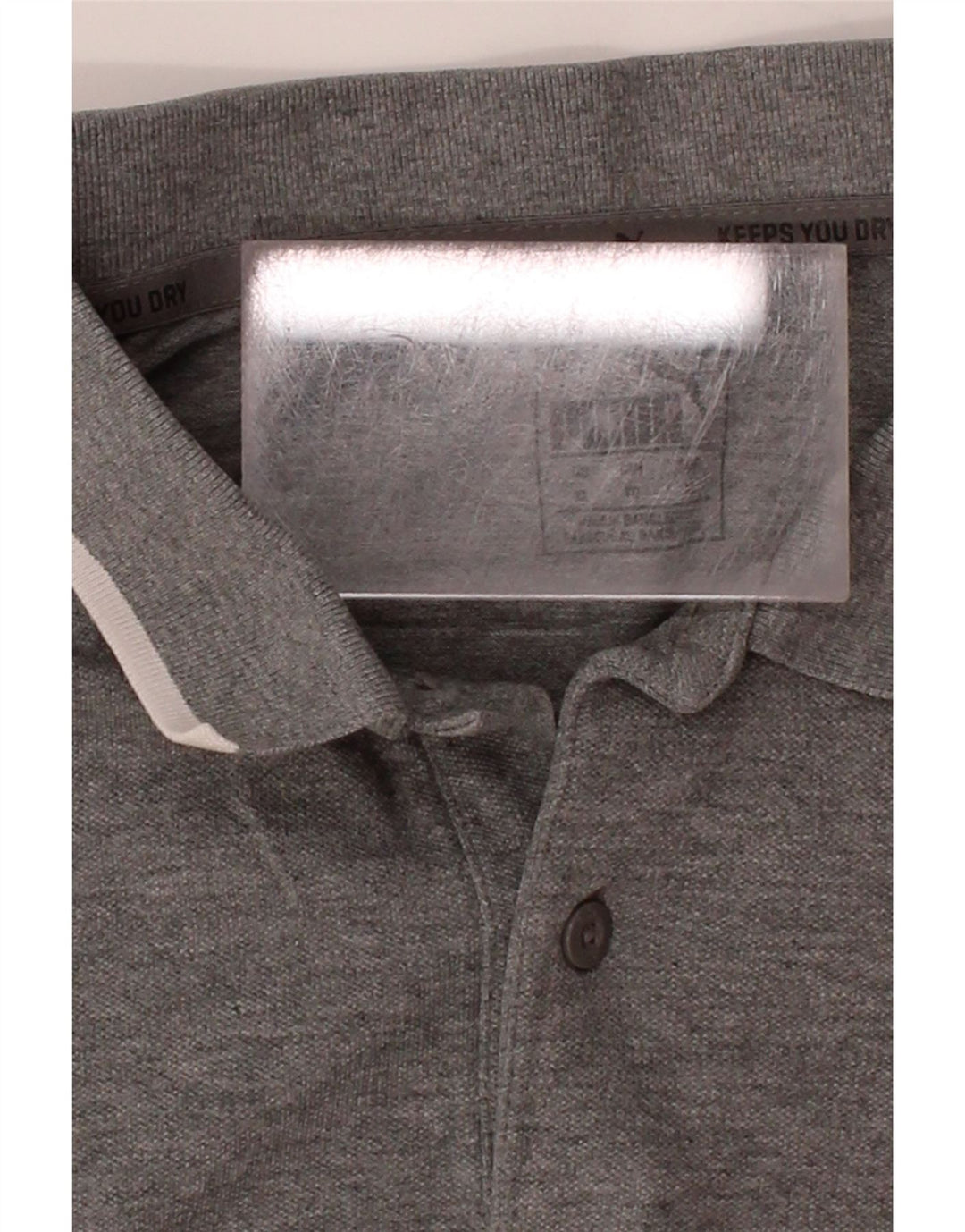 PUMA Mens Polo Shirt XL Grey Cotton Vintage Puma and Second-Hand Puma from Messina Hembry 