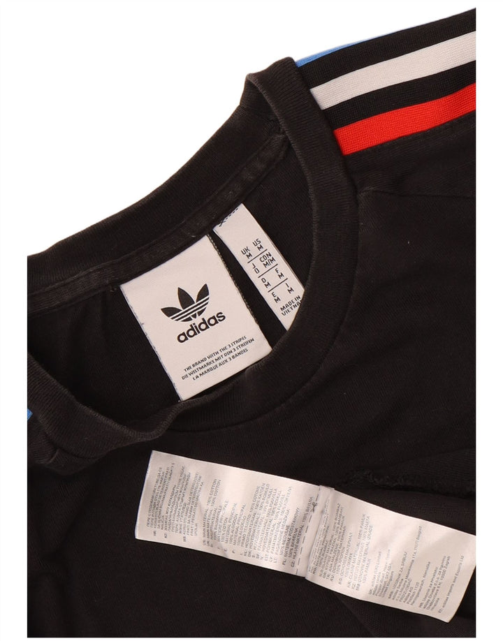 Мужская футболка с рисунком Adidas Top Medium Black Cotton