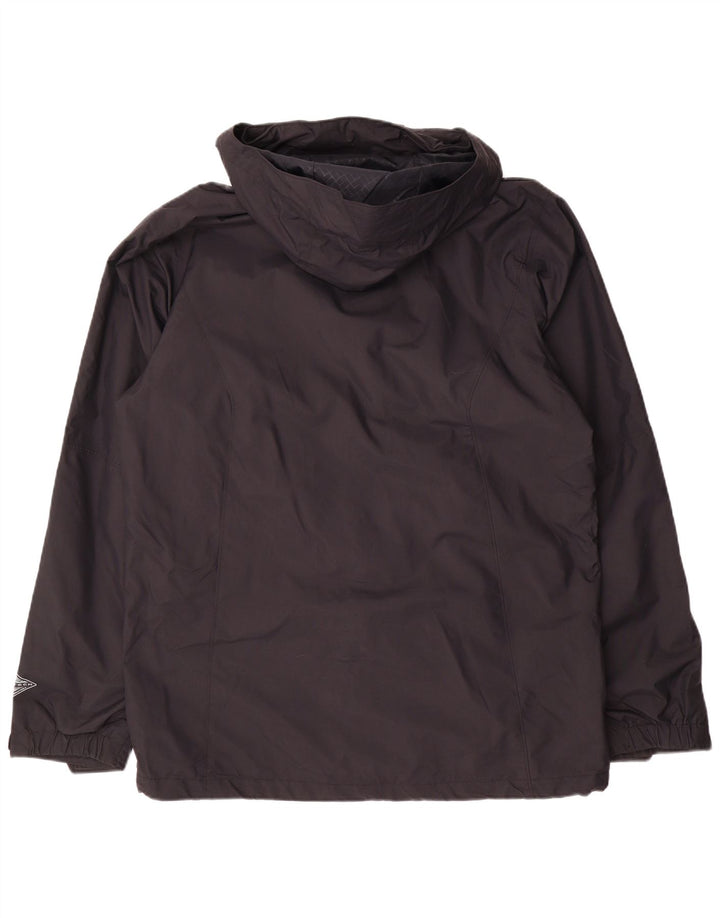 COLUMBIA Мужская ветровка с капюшоном Omni-Tech UK 38, средний черный нейлон