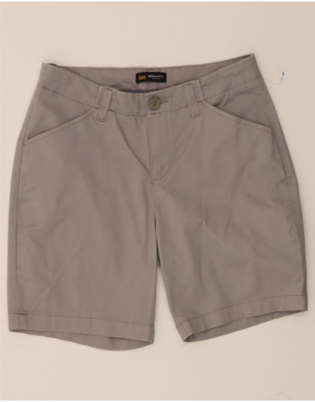 LEE Womens Regular Fit Mid Rise Casual Shorts US 6 Medium W30 Grey Cotton Vintage Lee and Second-Hand Lee from Messina Hembry 