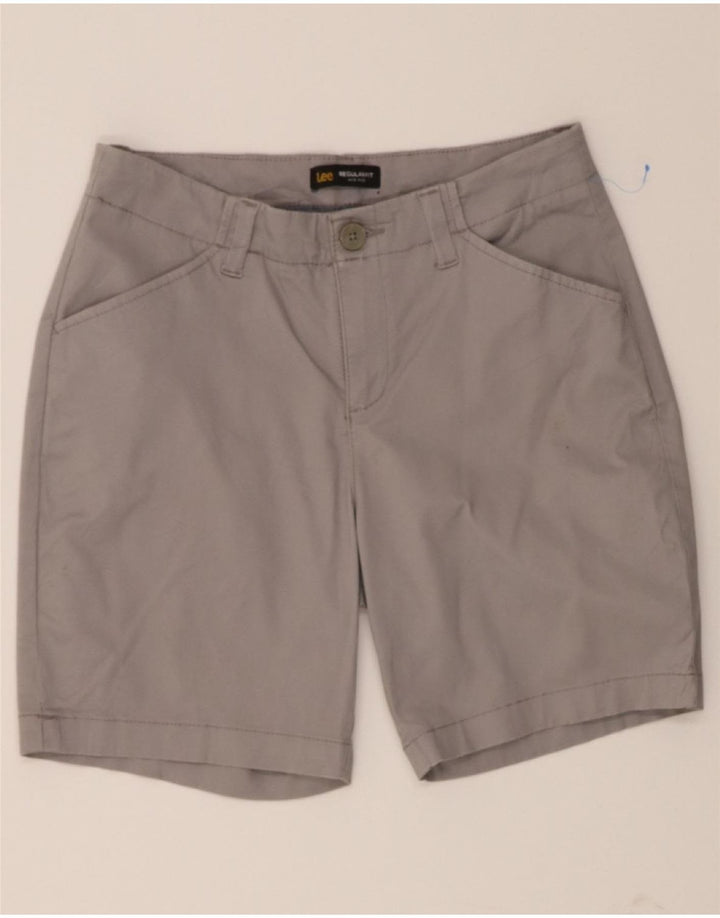 LEE Womens Regular Fit Mid Rise Casual Shorts US 6 Medium W30 Grey Cotton Vintage Lee and Second-Hand Lee from Messina Hembry 