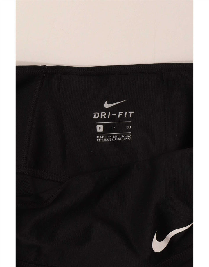 Женские леггинсы с рисунком Nike UK 8, маленькие черные