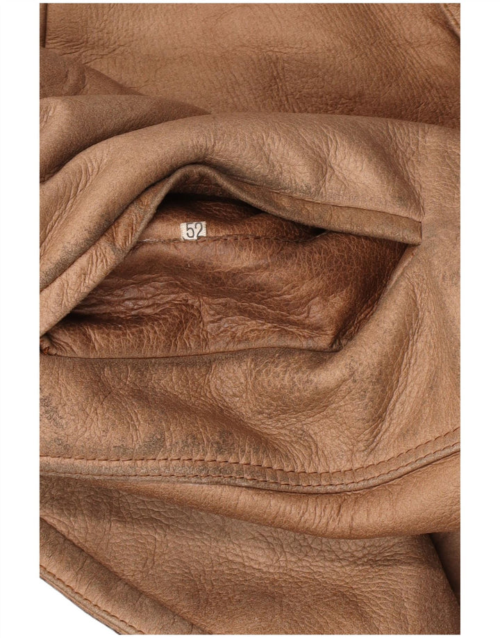 GIMO'S Mens Sherpa Jacket IT 52 Large Brown