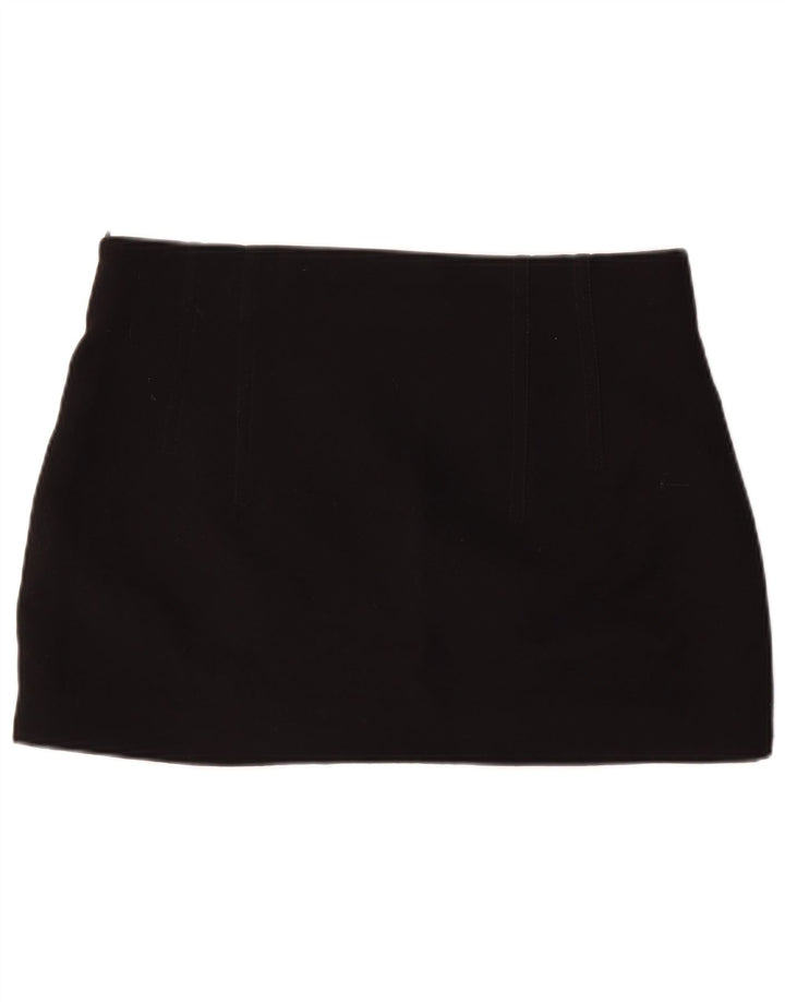 Женская мини-юбка Zara XL W34, черный полиэстер