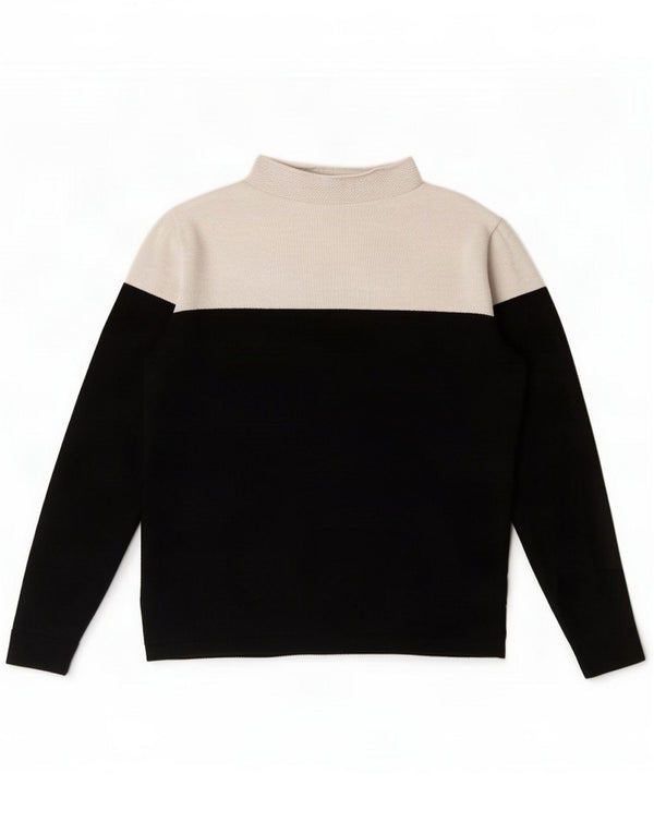 Marks & Spencer Womens Turtle Neck Jumper Sweater UK 10 Small Black