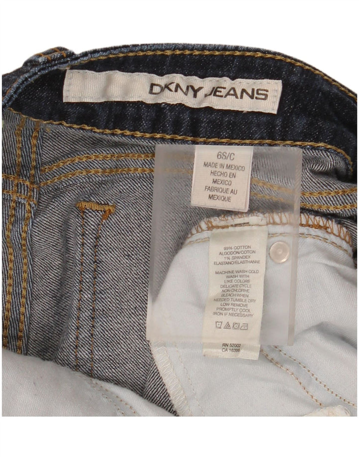 Женские укороченные джинсы DKNY US 6, средние W28 L25, темно-синие, хлопок