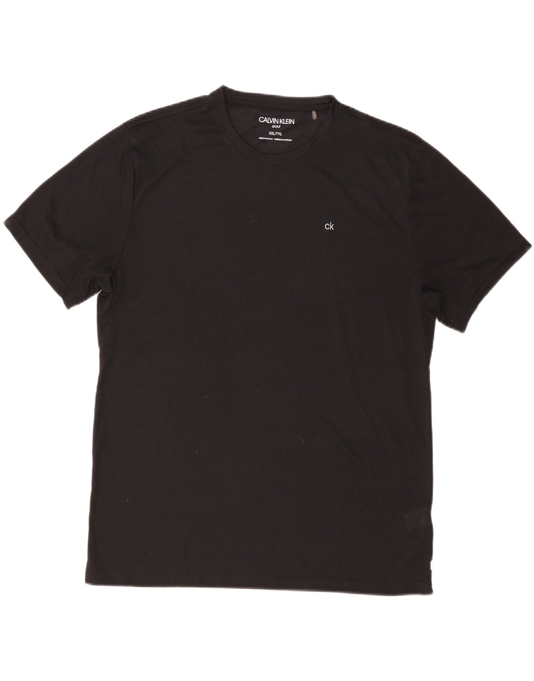 Мужская футболка CALVIN KLEIN 2XL, черный полиэстер