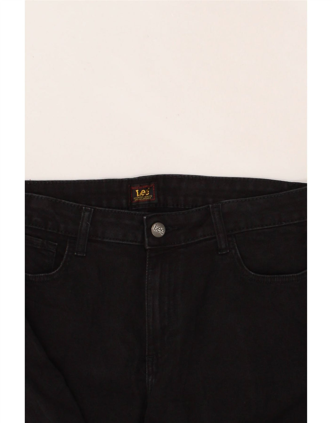LEE Womens Capri Jeans W34 L20 Black Vintage Lee and Second-Hand Lee from Messina Hembry 