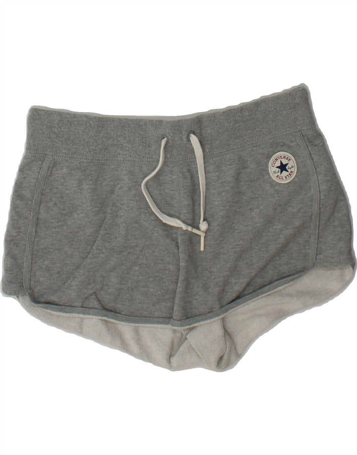 CONVERSE Womens Sport Shorts UK 10 Small  Grey Cotton Vintage Converse and Second-Hand Converse from Messina Hembry 