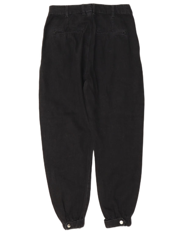 Zara Womens Tapered Jeans EU 34 2XS W24 L26 Black Cotton