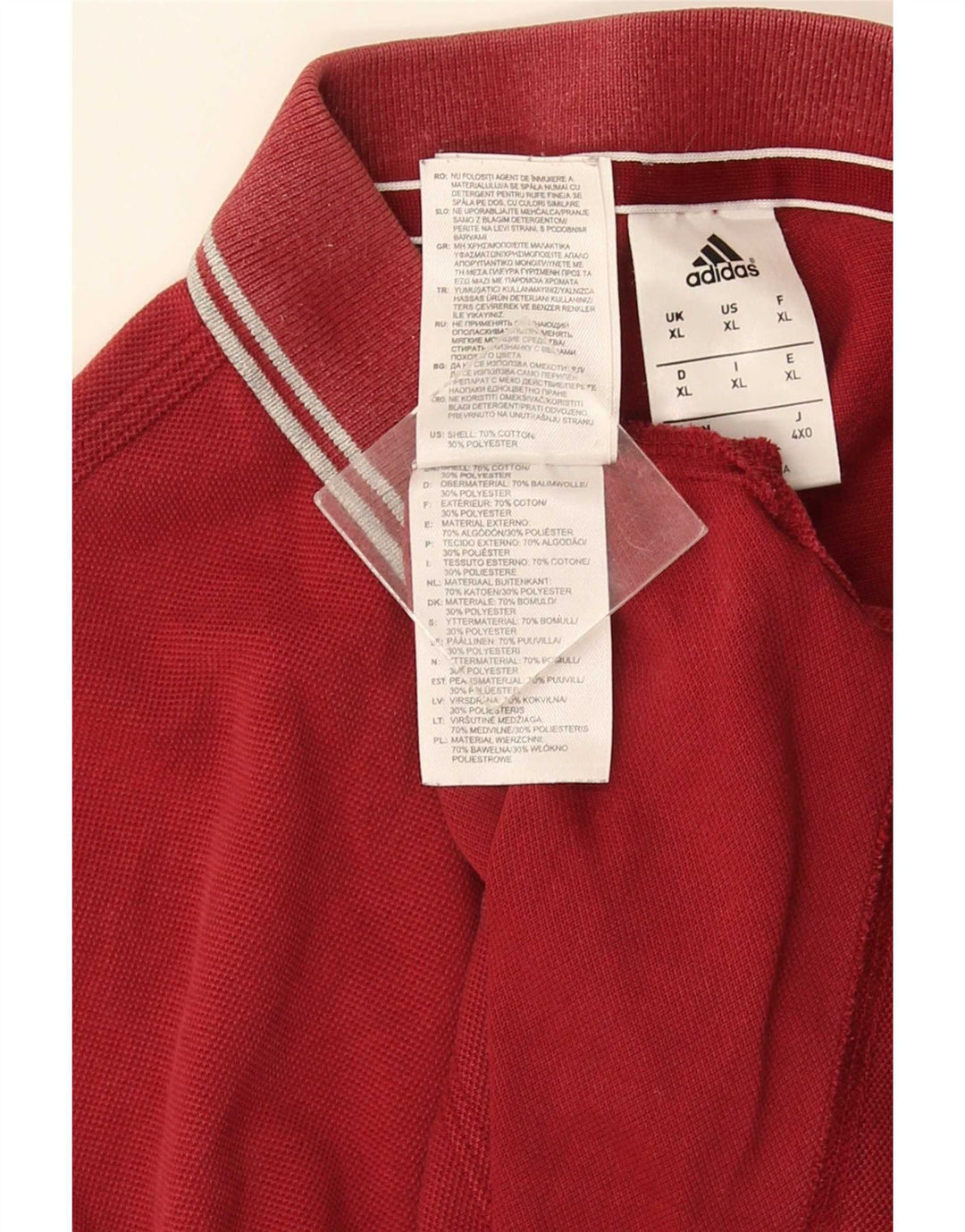 Мужская рубашка поло Adidas XL красная