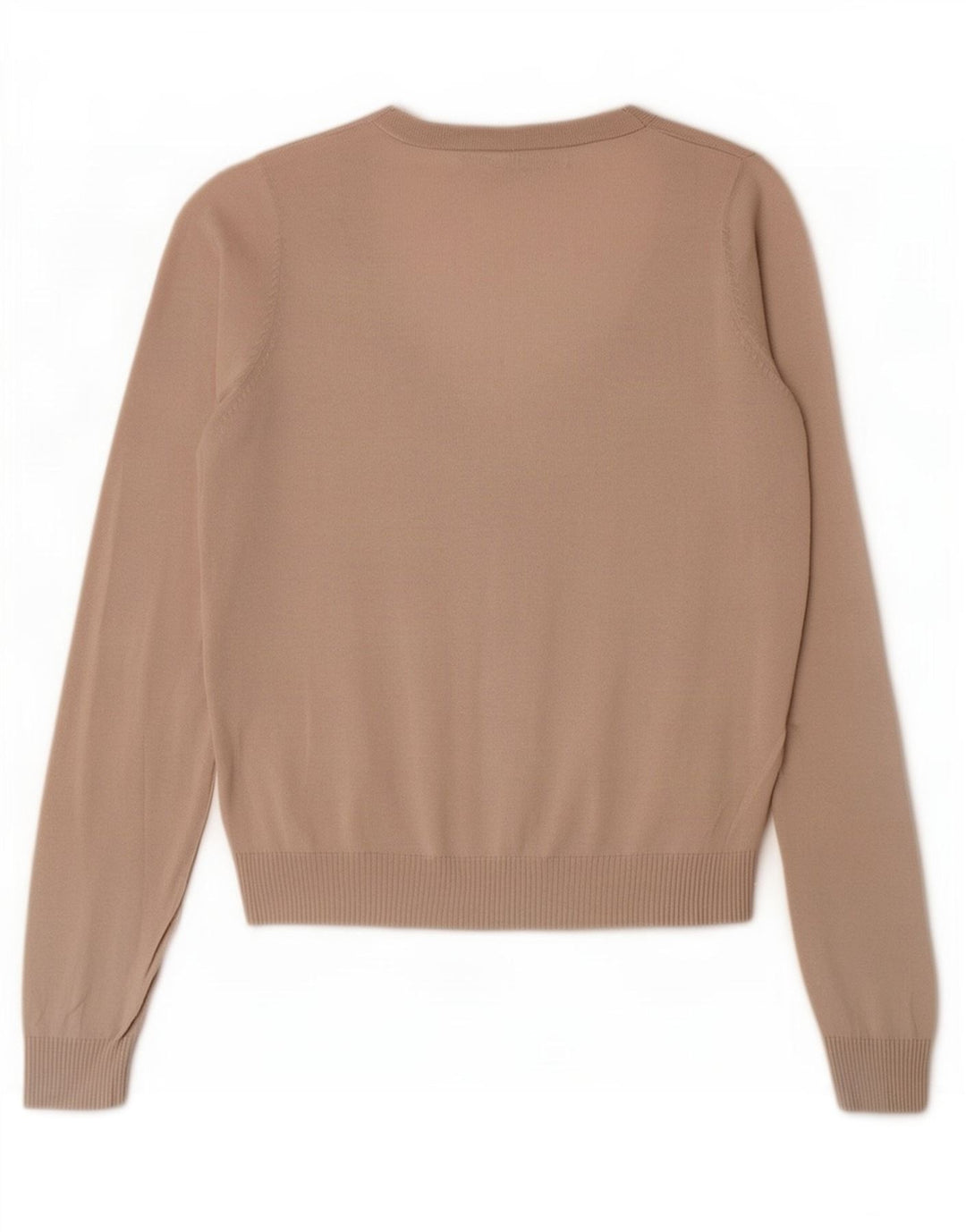 Женский кардиган Zara UK 12, хлопковый средний бежевый цвет