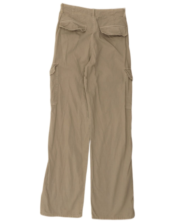 Женские брюки карго свободного кроя с завышенной талией Zara EU 34 2XS W24 L32 хаки