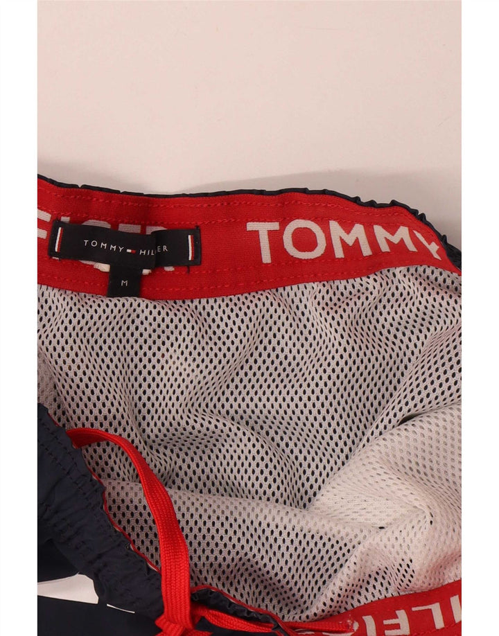 Мужские шорты для плавания Tommy Hilfiger с рисунком, средний темно-синий, полиэстер