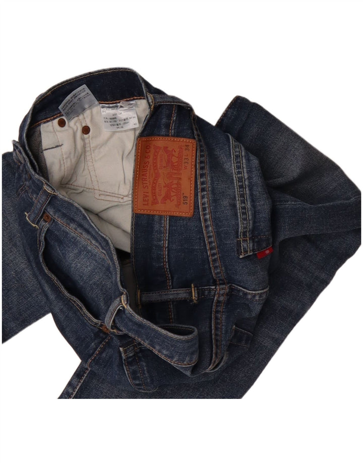 Мужские джинсы скинни Levi's 519 W33 L34 синие