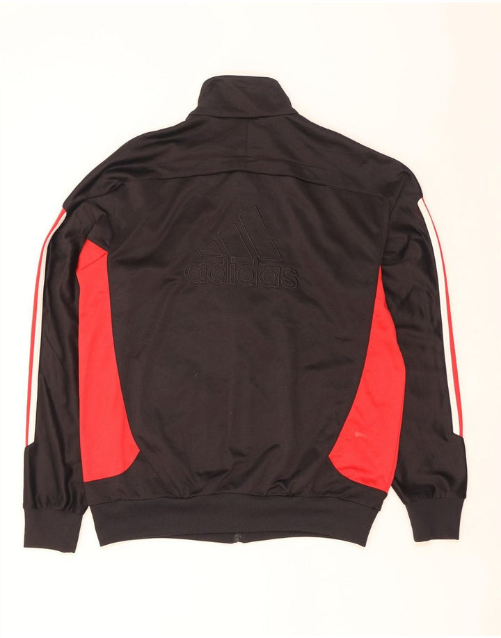 Мужская спортивная куртка Adidas UK 40/42, средний черный, цветной блок