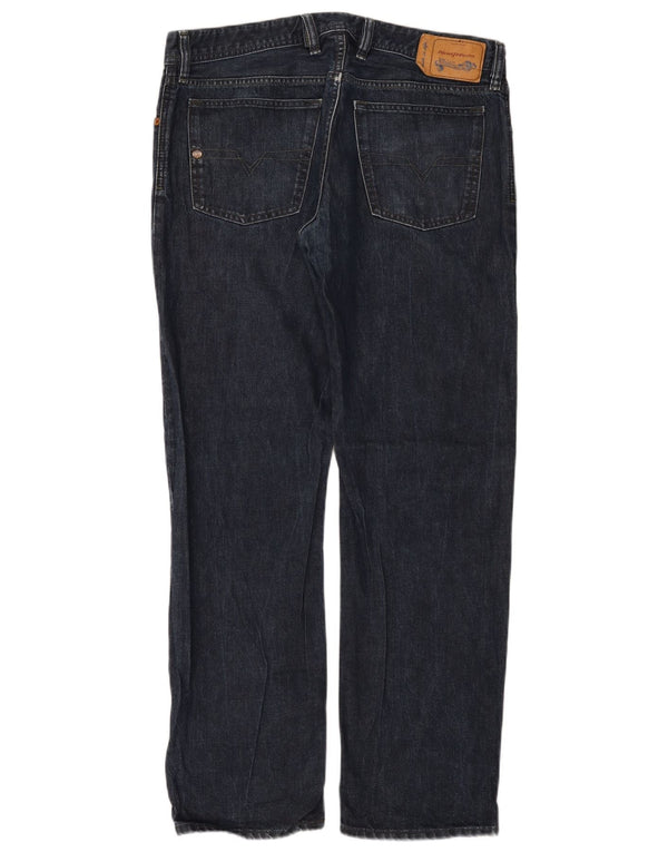 Мужские прямые джинсы Diesel Waykee Regular W34 L32, синий хлопок