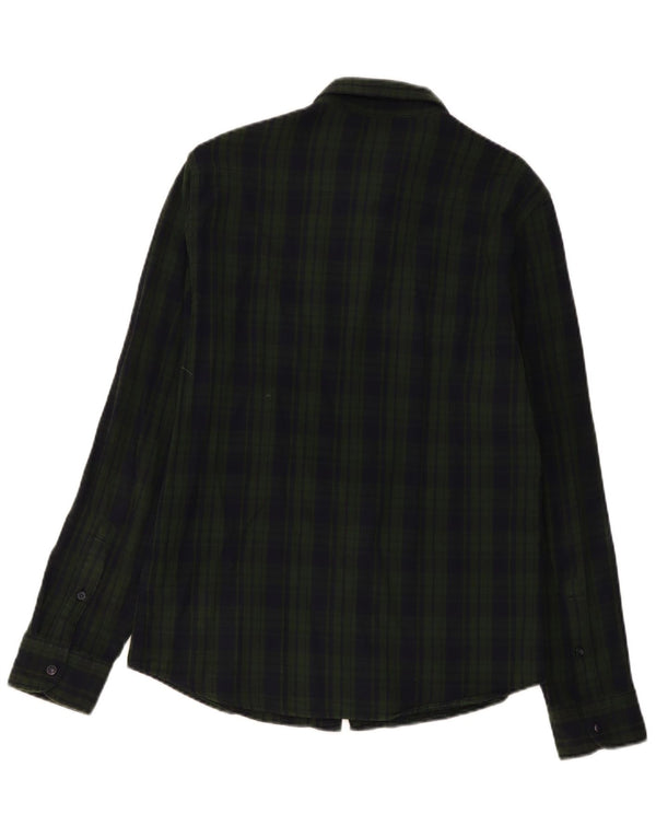 Мужская фланелевая рубашка Lee Slim Fit, большая зеленая клетка, хлопок
