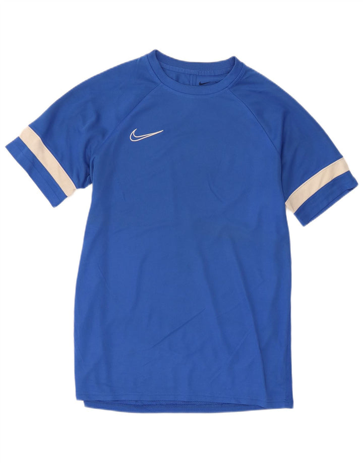 Мужская футболка Nike Dri Fit, большой синий полиэстер с цветными блоками