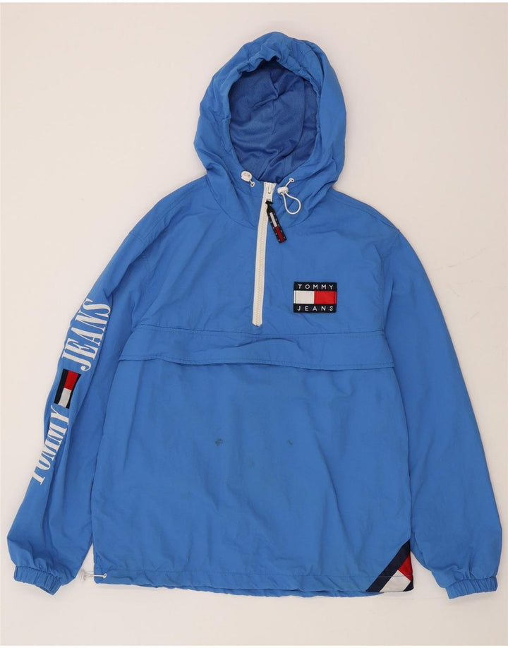 Мужской анорак с капюшоном Tommy Hilfiger UK 38, средний синий