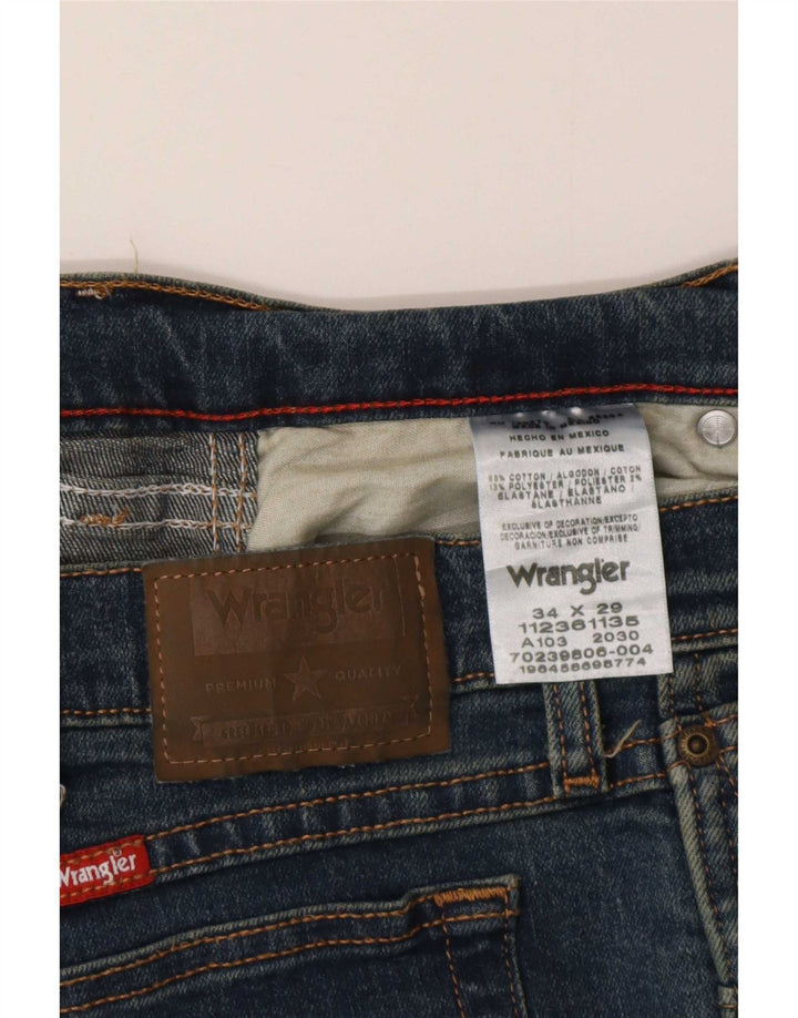 Женские прямые джинсы Wrangler W34 L29, синие, хлопок