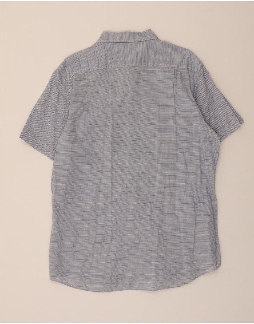 IZOD Mens Short Sleeve Shirt XL Blue Pinstripe Vintage Izod and Second-Hand Izod from Messina Hembry 
