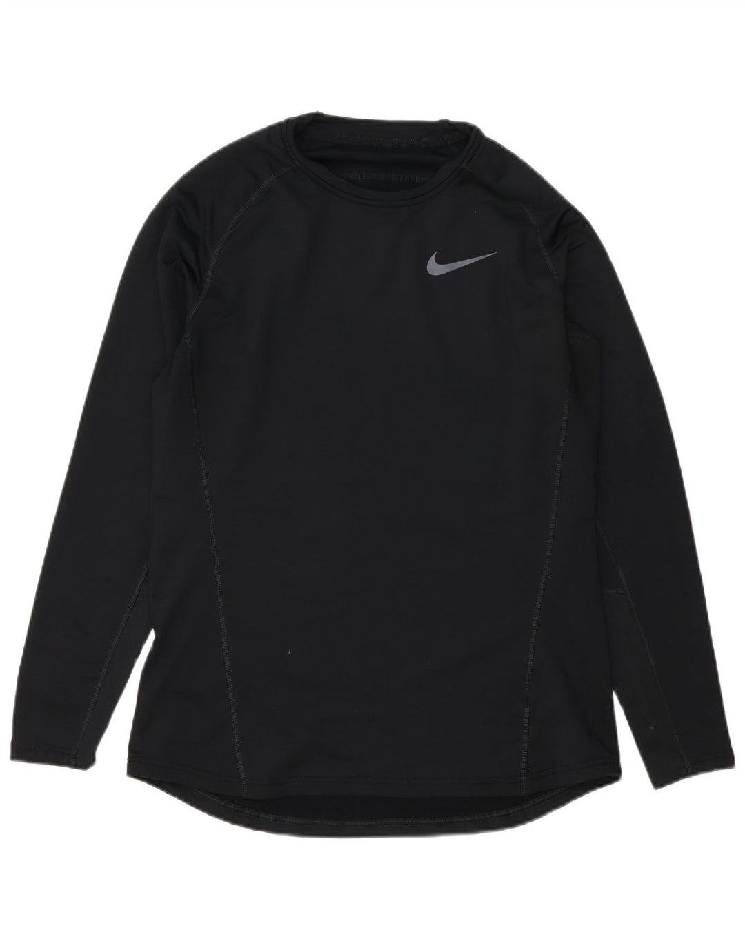 Мужской топ Nike Dri Fit с длинным рукавом, большой черный полиэстер
