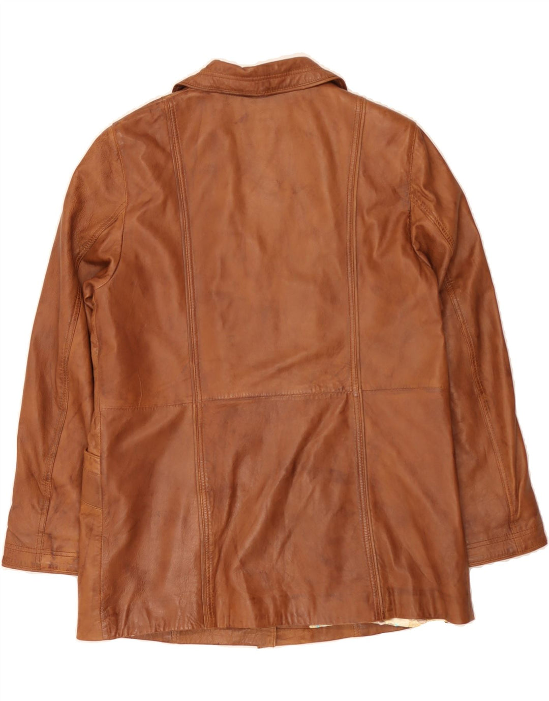 ASHWOOD Womens Leather Jacket US 12 Large Brown Leather Vintage Ashwood and Second-Hand Ashwood from Messina Hembry 