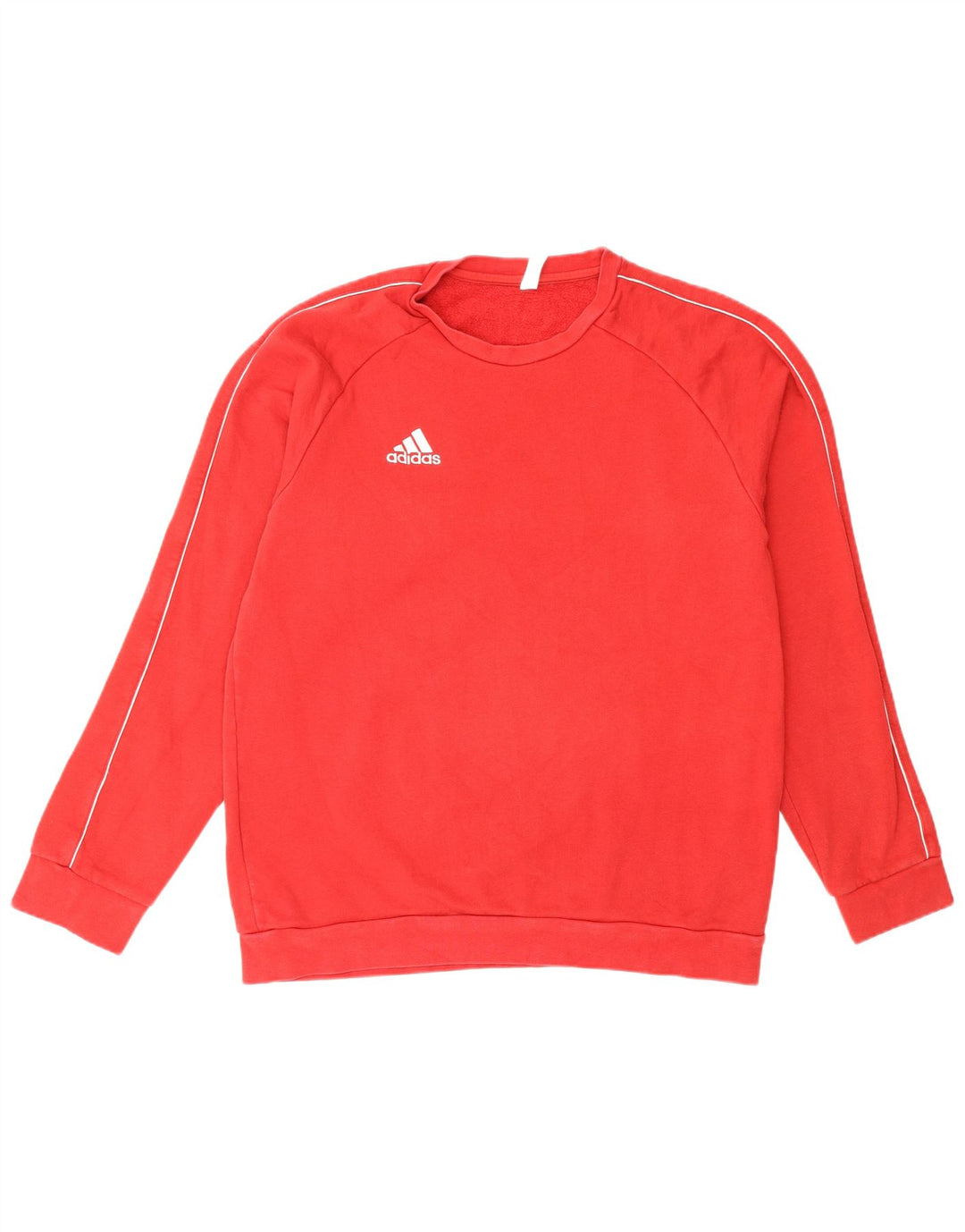Мужской свитер Adidas, большой красный хлопковый джемпер