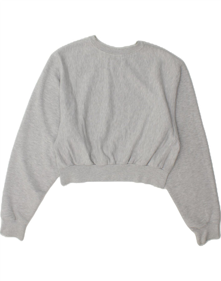PULL & BEAR Womens Oversized Graphic Sweatshirt Jumper UK 10 Small Grey Vintage Pull & Bear and Second-Hand Pull & Bear from Messina Hembry 