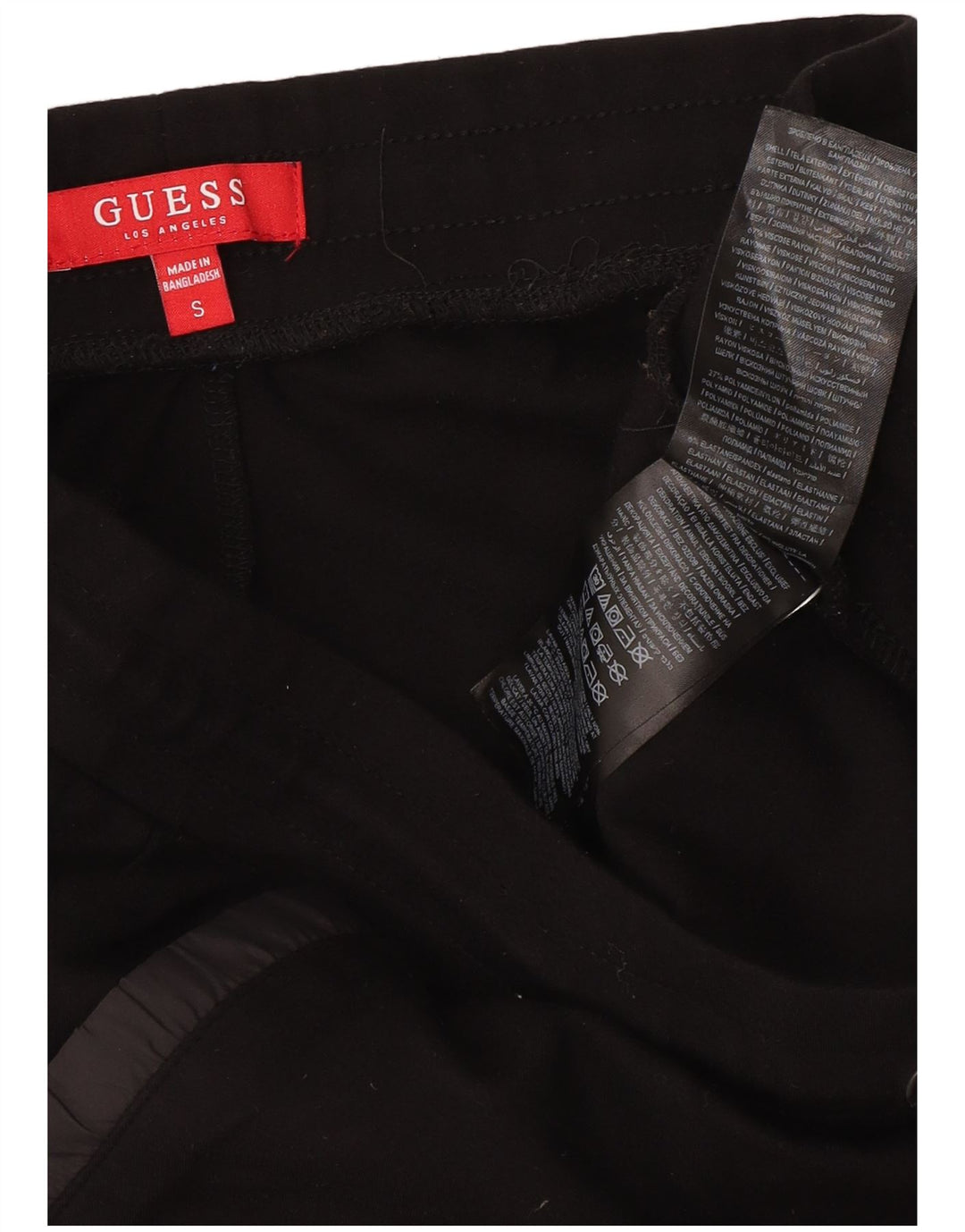 Мужские спортивные брюки Guess, джоггеры, маленькие черные, вискоза
