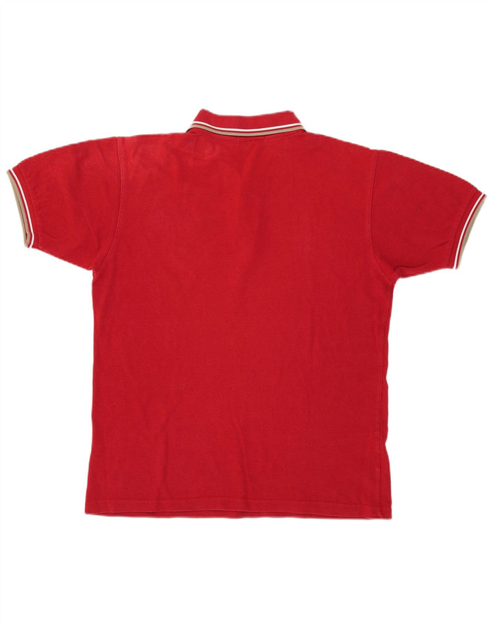 Мужская рубашка-поло Fred Perry, хлопок среднего красного цвета