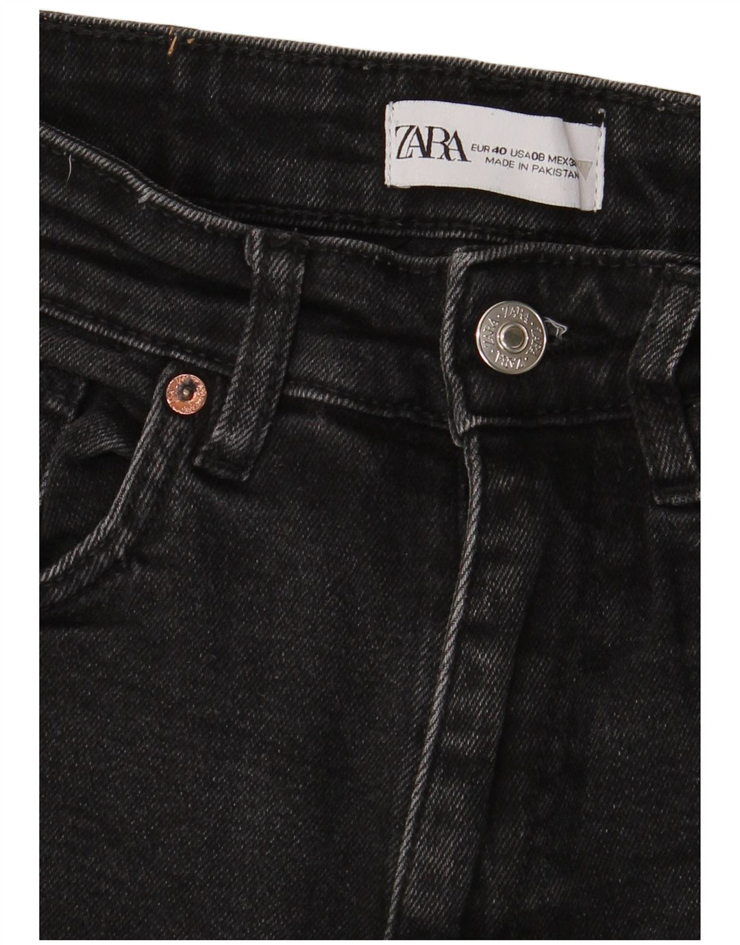Женские джинсы скинни Zara EU 40 Medium W30 L26, черные