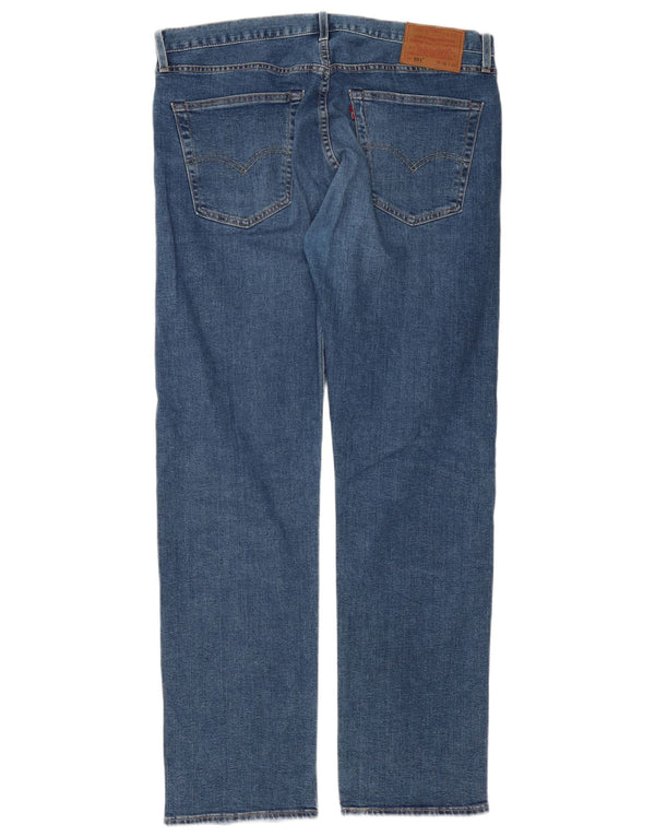 Мужские прямые джинсы Levi's 501 W36 L32 синие, хлопок