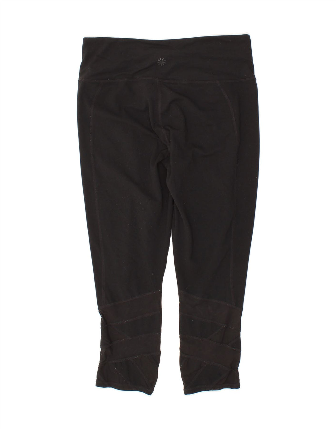 ATHLETA Womens Capri Leggings UK 14 Medium Black Nylon Vintage Athleta and Second-Hand Athleta from Messina Hembry 