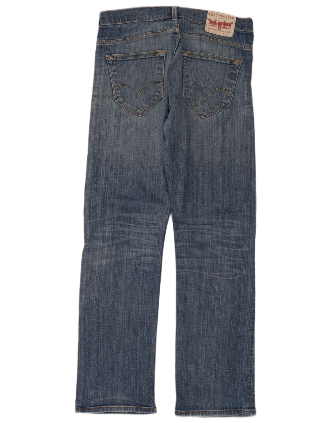 Мужские прямые джинсы Levi's W32 L32 синие, хлопок