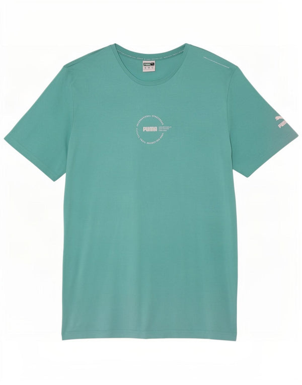 Мужская футболка с рисунком Puma Top XL Бирюзовый хлопок