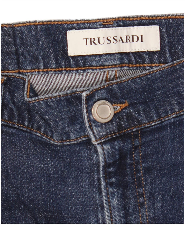 Мужские зауженные джинсы TRUSSARDI W34 L32 темно-синие