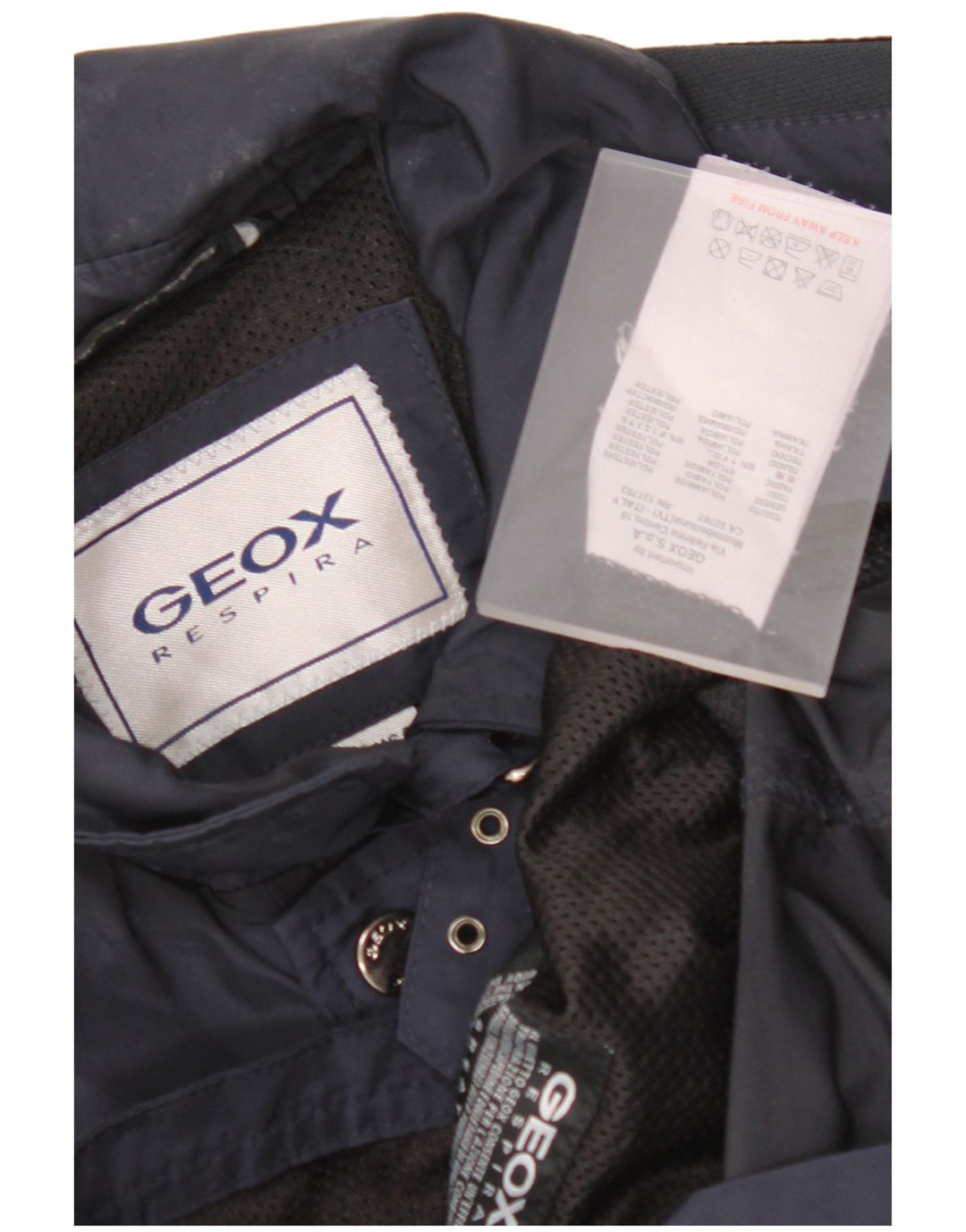 Мужская куртка GEOX RESPIRA UK 36, маленькая, темно-синяя, полиамид
