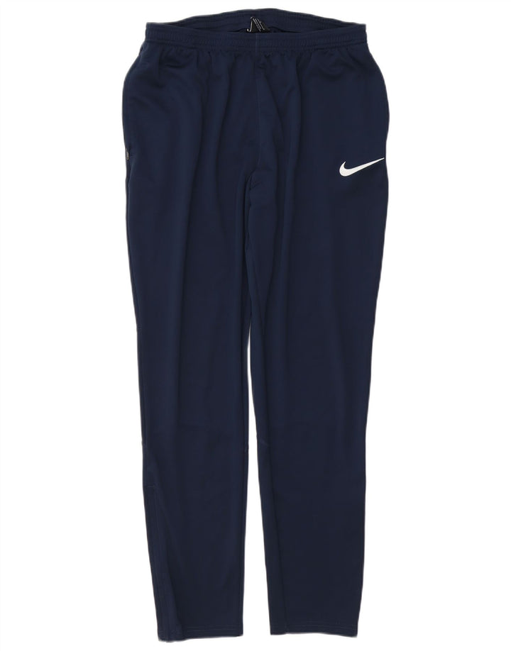 Мужские спортивные брюки NIKE Dri Fit, большие темно-синие