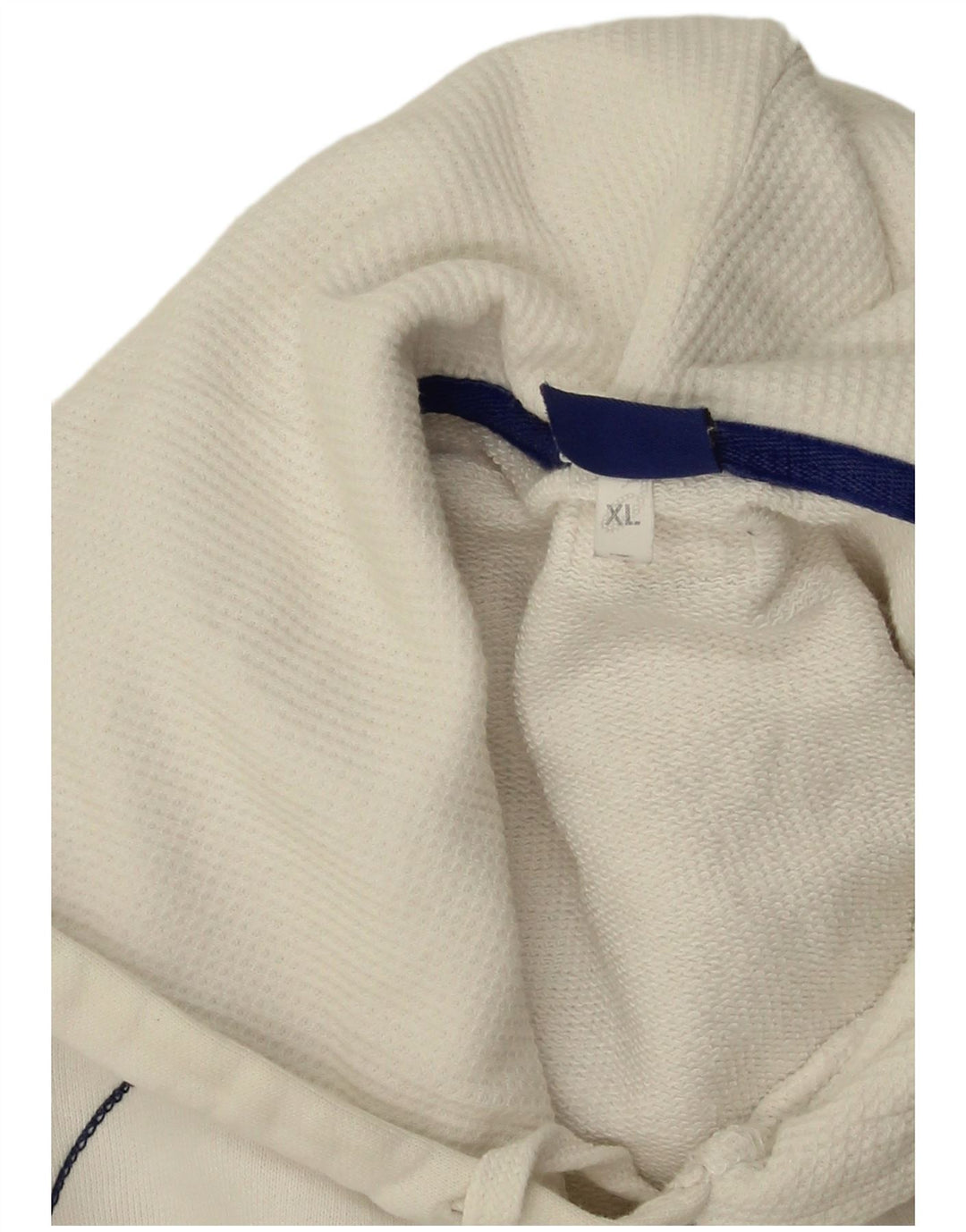 Мужской джемпер с капюшоном с рисунком Asics XL из хлопка белого цвета