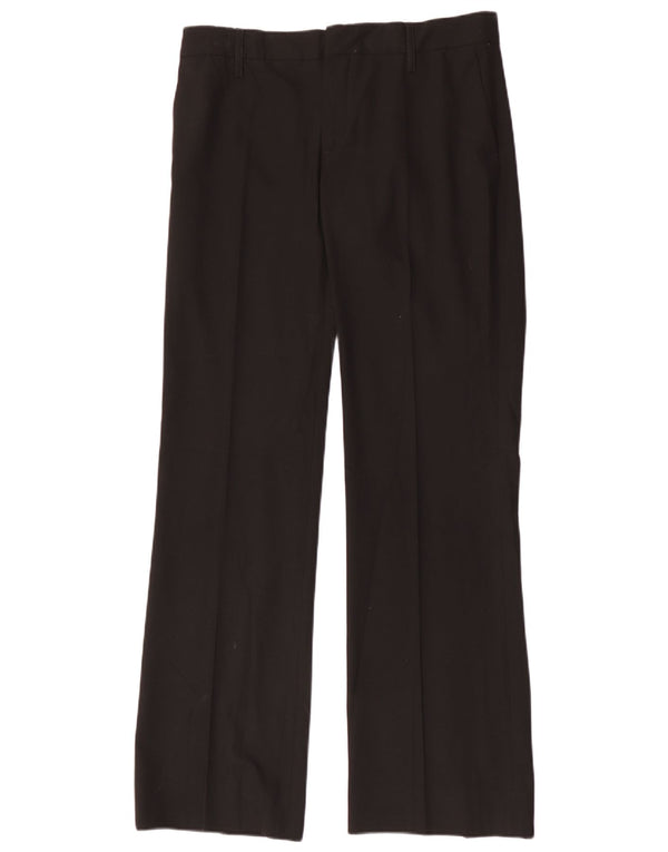 Женские прямые повседневные брюки Zara W32 L33, черные, полиэстер, большие размеры